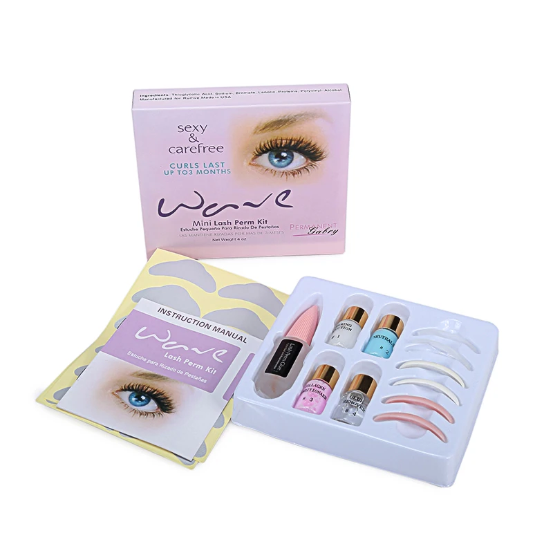 Image 1 set Mini Eyelash perm lotion Eyelash Perm Super Wave Lash Perm Kit Eyelash Wave Lotion Last up to 3 Months, Permanent Lotion