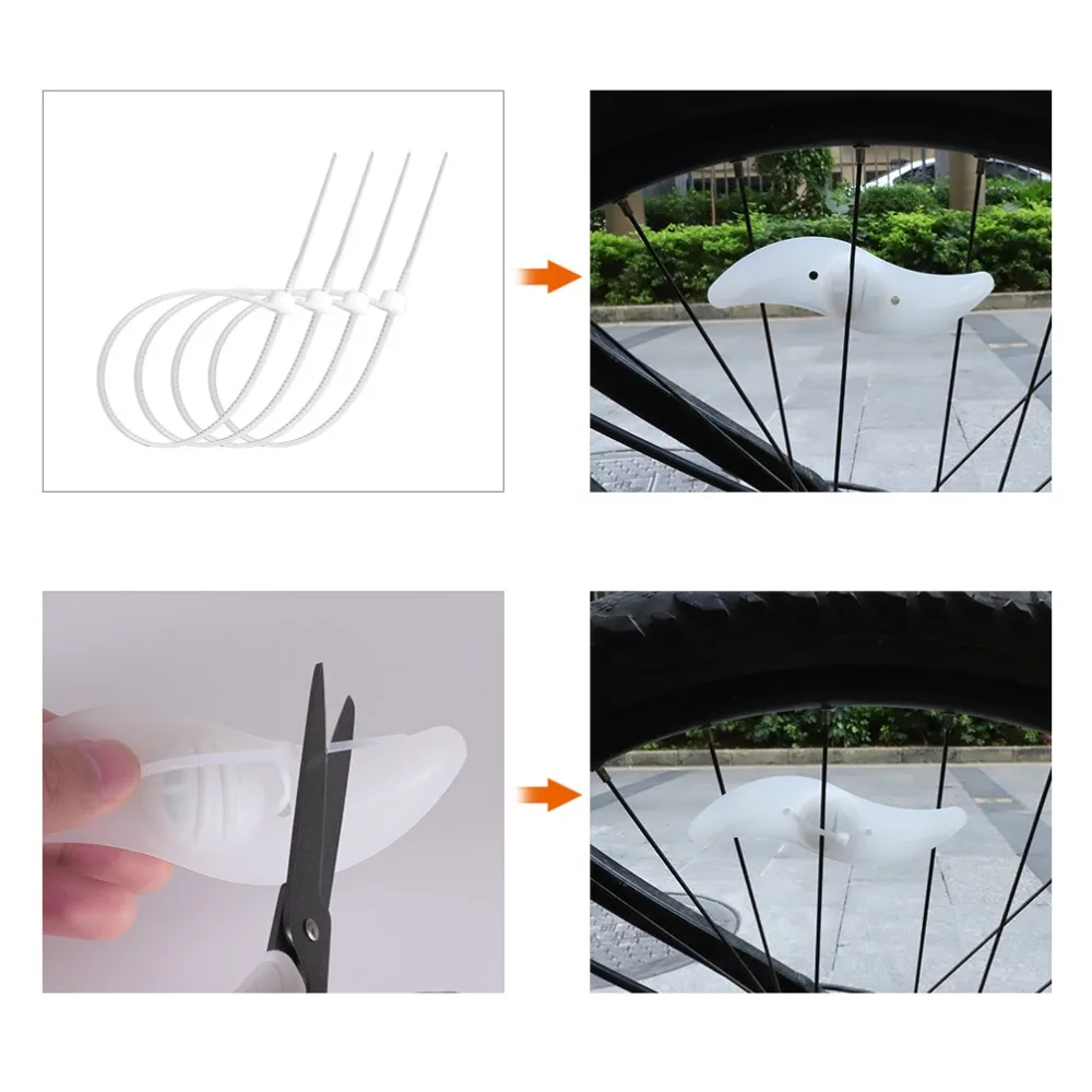8Pcs Bicycle Led Wheel Lights for Spokes Cycling Bike Waterproof Willow Wheel Wire Light Mountain Bike Night Riding Cycling Lamp (7)