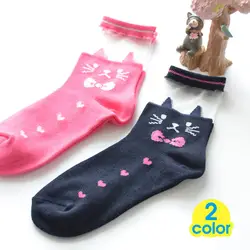 2018 Новинка весны и летние хлопковые милые котята специальные носки женские носки завод Calcetines для Для женщин Cat носки