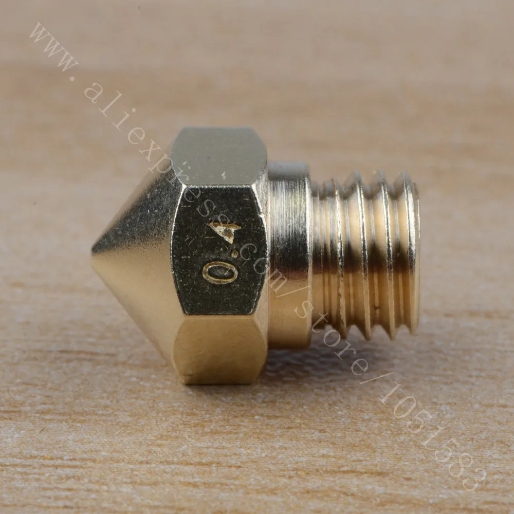 

Сопло экструдера MK10 для 3D принтера, 2 шт., резьба M7 0,2 ~ 1 мм для 3D принтера Creator Pro, Wanhao D4 и I3, Dremel