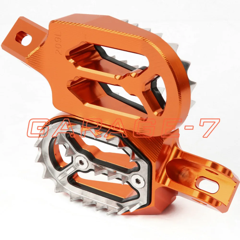 CNC Dirt Bike Подножки для KTM 125 530 150 200 250 300 350 400 450 500 EXC F 1998 2016 2015 2014 2013 мотоботы|Подставки