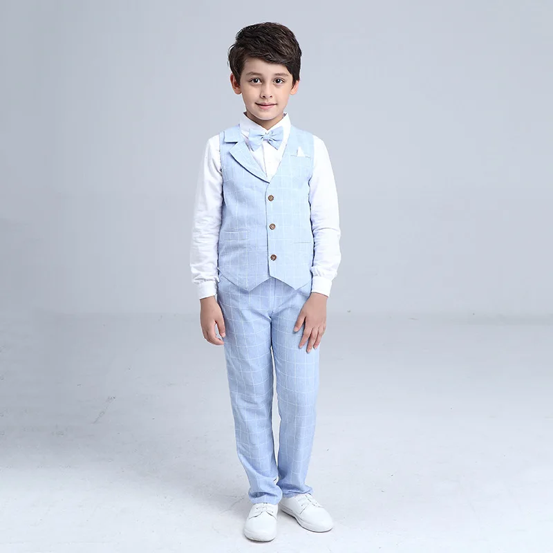 2017 Boys Blazer Suit Kids Cotton Vest+Tie+Blouse+Pants 4 pieces/set Clothes Sets Boys Formal Blazers for Weddings Party EB156 HTB1yfqCQXXXXXa XFXXq6xXFXXX5 - 2017 Boys Blazer Suit Kids Cotton Vest+Tie+Blouse+Pants 4 pieces/set Clothes Sets Boys Formal Blazers for Weddings Party EB156