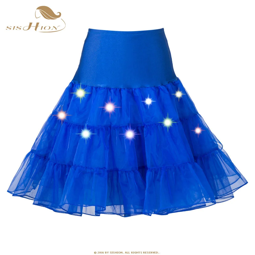 Sishion Тюлевая юбка Up Neon фантазии Радуга праздничный костюм свет юбка-пачка для фестиваля для рождественской вечеринки Высокая Талия свадебные юбка