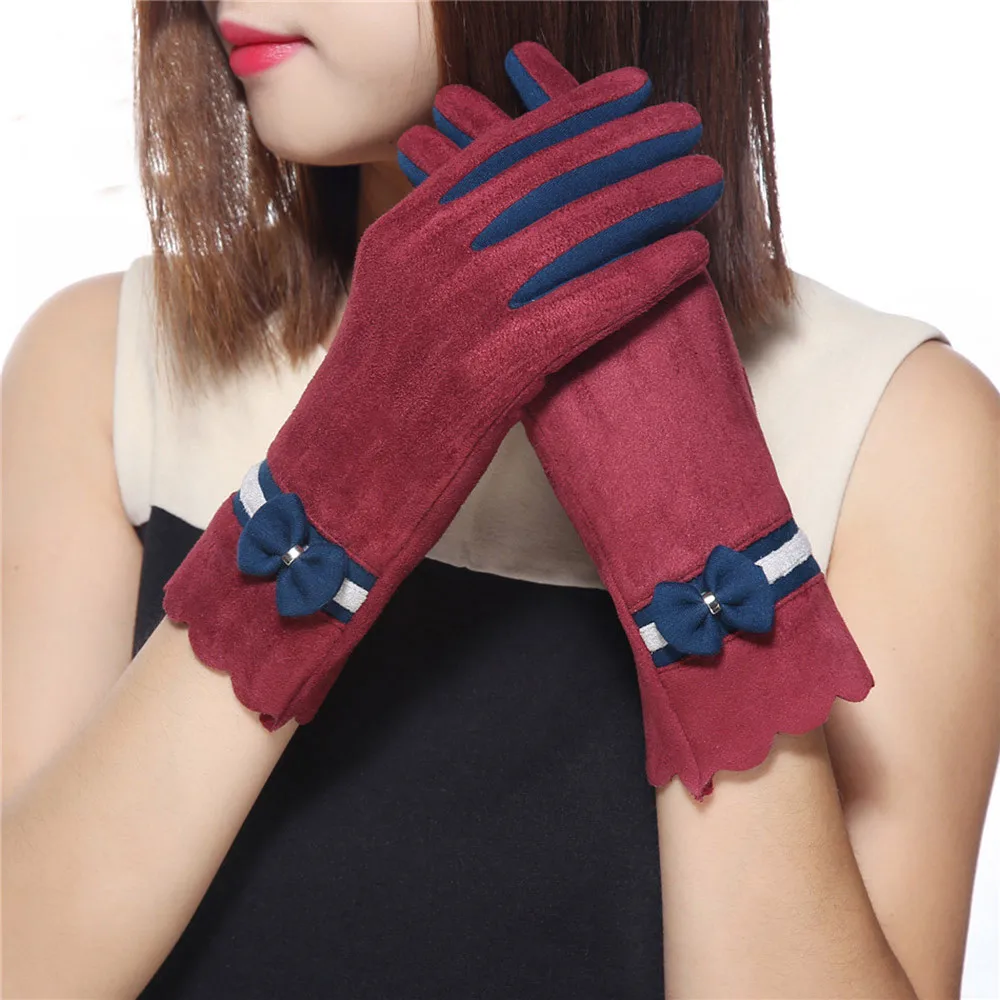 LNCIDS девочек Для женщин Дамы рук наручные зимой висит шеи утепленные спортивные перчатки Invierno Mujer Handschoenen Dames удивительные 20