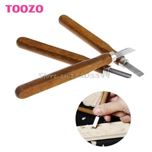 Новые 3 шт. инструмент для резьбы по дереву мини долото стальные лезвия Ассорти деревянная ручка G08 и Прямая поставка