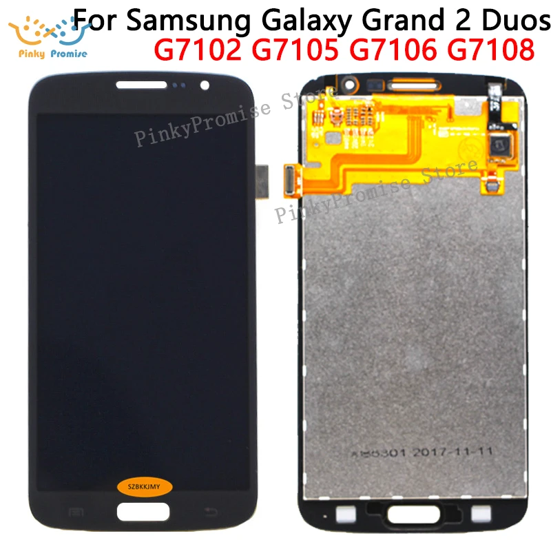 ЖК дисплей с дигитайзером сенсорного экрана для Samsung Grand 2 Duos G7102 G7105 G7106 G7108|Экраны