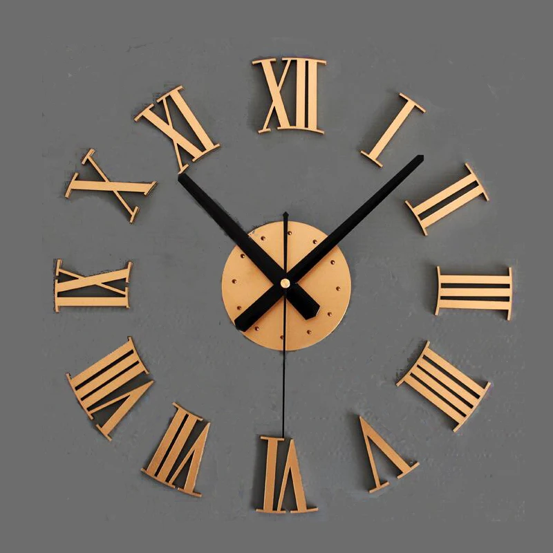 Creative Roman numerals DIY home decorative wall stickers clock,brief