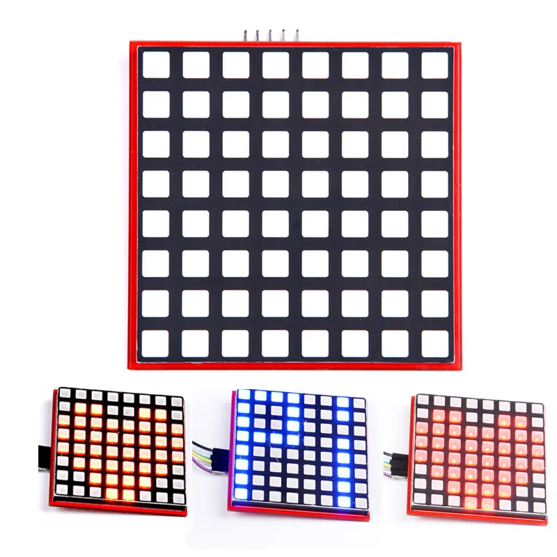 

LED Full Color 8*8 Dot Matrix Screen for Raspberry Pi 3/2/B+ RGB LED Display Board 8x8 RPI-RGB-LED-Matrix