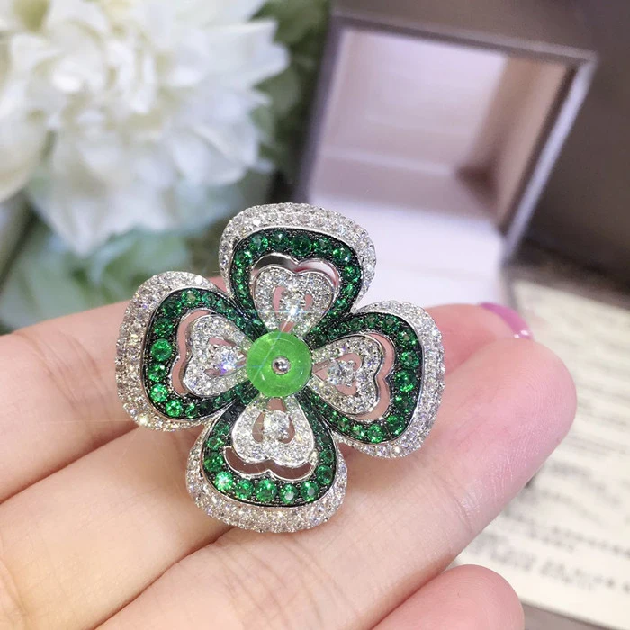 

Designer Fashion Copper Jewelry 3A Cubic Zirconia Party Ring