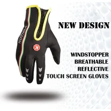 Уличные перчатки для лыжного спорта мужские и женские регулируемые перчатки с сенсорным экраном для езды на велосипеде MTB перчатки для бега мотоциклетные рукавицы