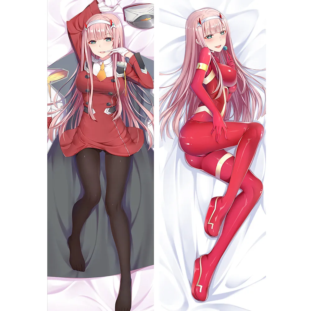Чехол наволочка с изображением аниме JK DARLING FRANXX ZERO TWO Dakimakura и подушки Код: 002