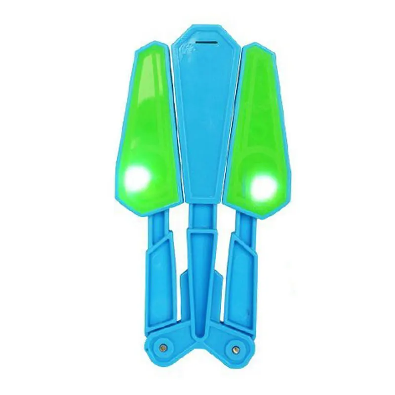 Интересный детский флип-нож-бабочка, игрушка для снятия стресса, светодиодный светильник, Finz 100, игрушки для улицы - Цвет: Зеленый