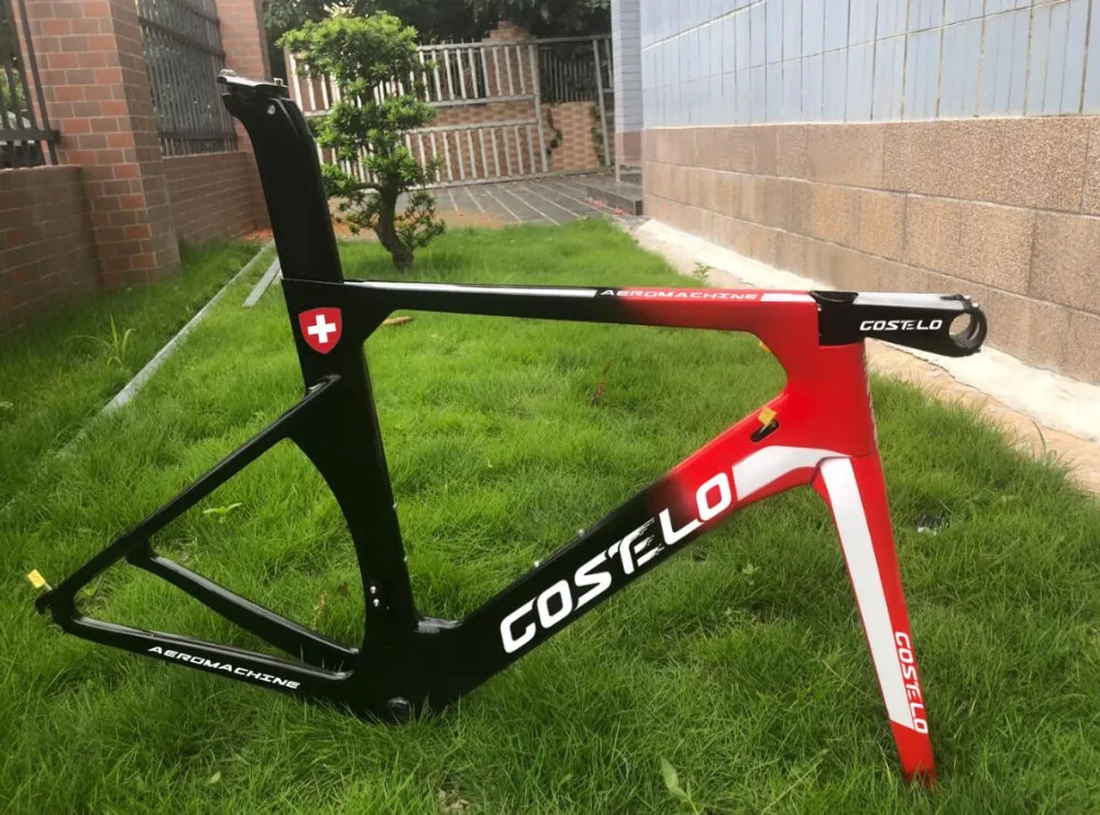 Costelo AEROMACHINE MONOCOQUE one piece Carbon Road Complete Bike Road Bicycle Frame wheels R8000 Group