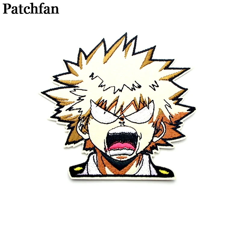 Patchfan My hero Academy аппликационные заплатки Сделай Сам Утюг на para джинсовая сумка рубашка одежда аксессуары наклейки вышитый значок A2097 - Цвет: 2