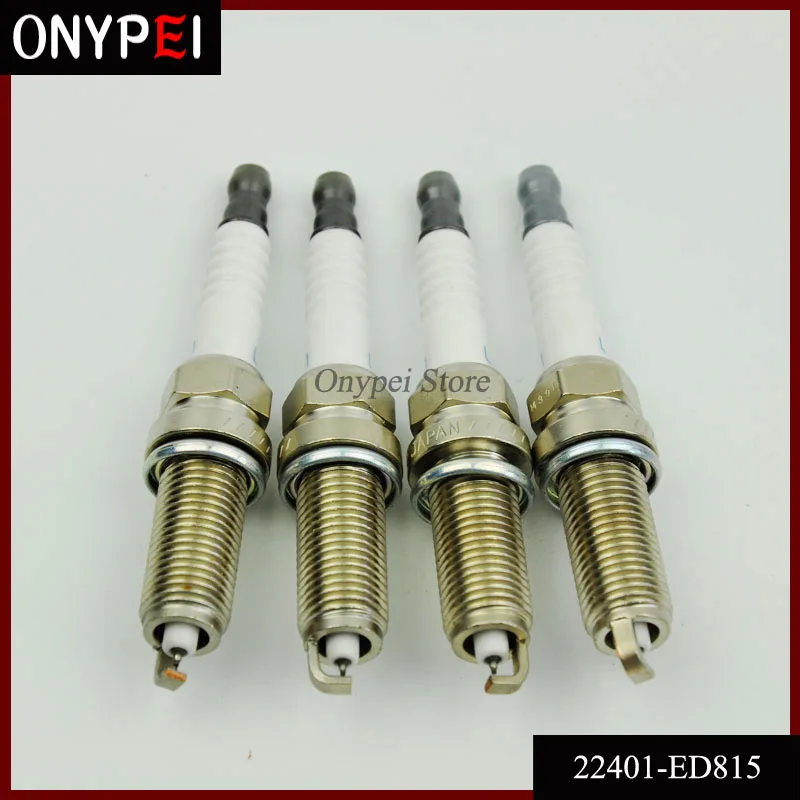 4pcs/lot Iridium Spark Plugs 22401 ED815 LZKAR6AP 11 For NISSAN March