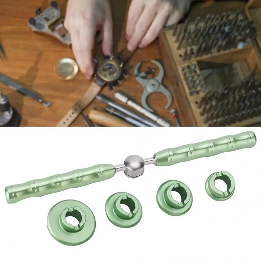 

Professional Watch Case Opener Portable Remover Watch Wrench with 4 Dies Repairing Tool Watch Repair Tool for Watchmaker b
