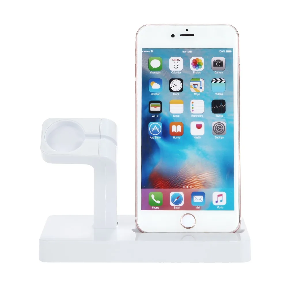 Comprar Ver accesorios para Apple 5 4 3 44mm 40mm iwatch 42mm 38mm cargador soporte IPhone X 8 7 8 Plus 6S estación