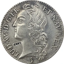 1764 Franc £ 3 Tournois monete
