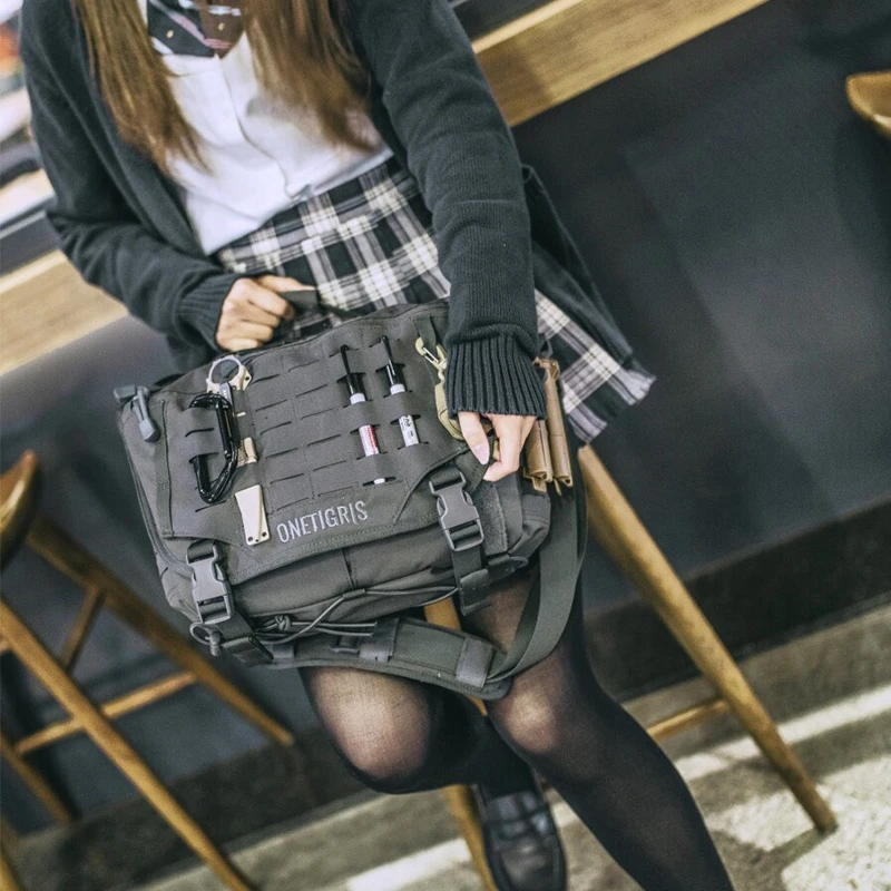 HU Tactical Messenger Bag Military Army Crossbody Bags For