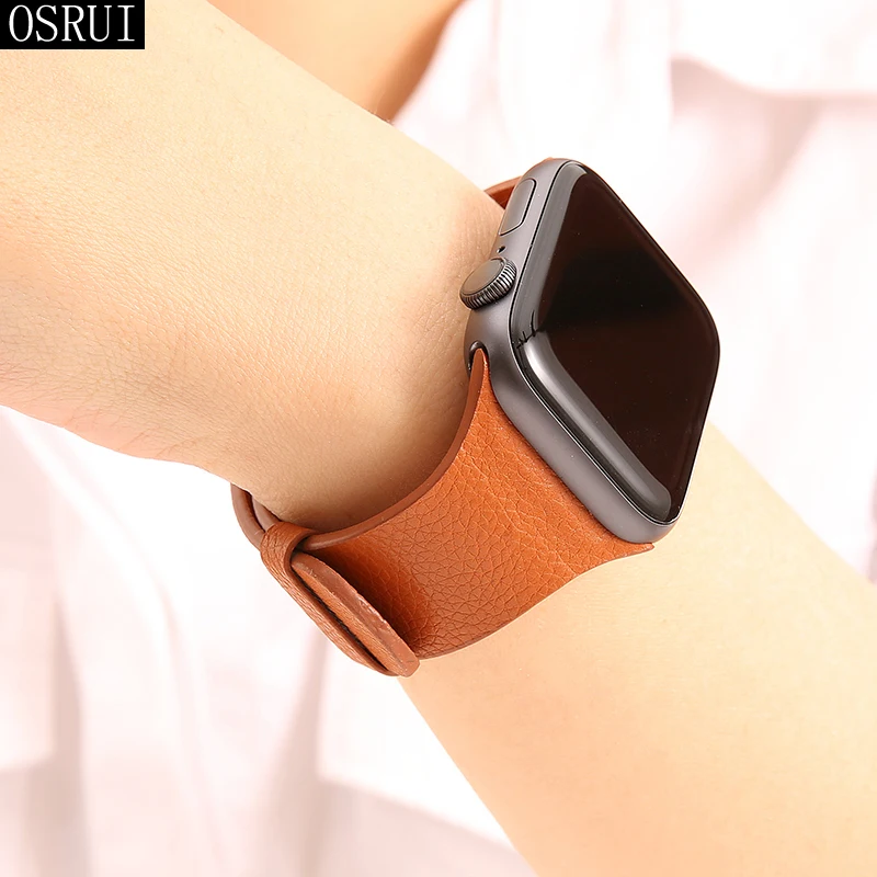 Ремешок для часов apple watch 4 correa iwatch 42 мм 38 44 40 3 2 кожаный браслет pulseira Band
