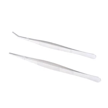 2 шт. Нержавеющая сталь прямые и изогнутые щипцы щипчики щипцы для кормления под рептилию Змеиной Кожи Ящерицы Человек-паук(серебро