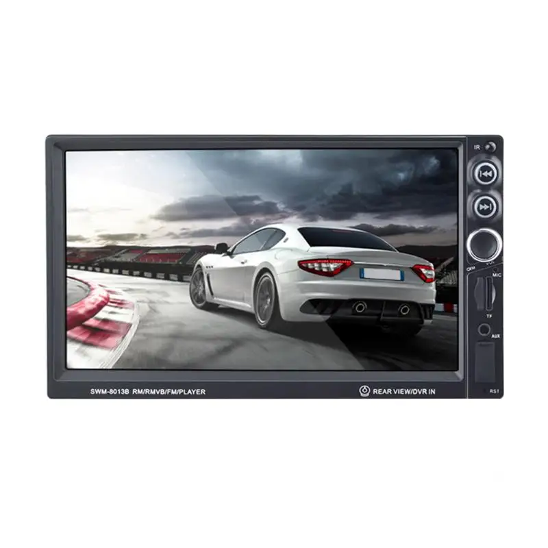 

VODOOL 7in Car MP5 Player Touch Screen Car Bluetooth Audio MP4 MP5 Player FM Radio Support 1080 HD Video Rear View TF Card