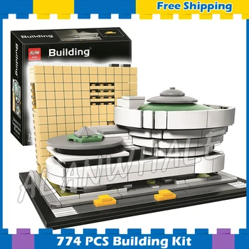 

744pcs Architecture Solomon R Guggenheim Museum Model Building Blocks 10679 Assemble Children Gifts sets Compatible With Lago