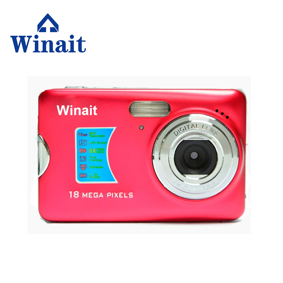 Winait DC 500FE цифровая камера с максимальным 18 МП 8 кратным цифровым зумом sd картой до