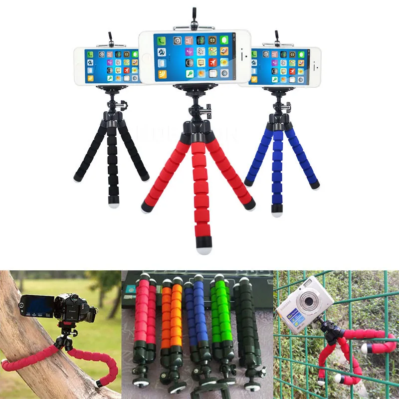 Гибкий мини штатив держатель для экшн камеры Gopro Hero 3 4 iPhone X 6 7 8 /Huawei/xiaomi mi8 4X