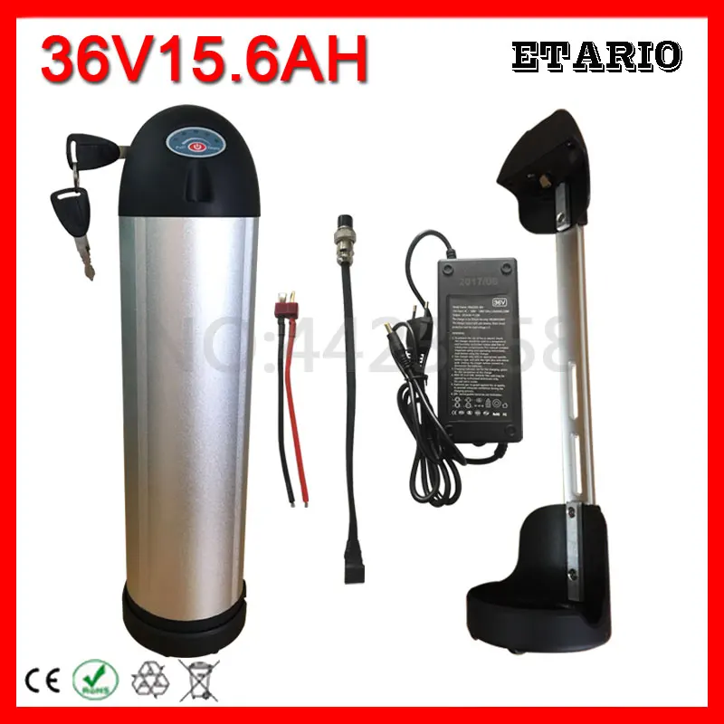 Perfect 36V Water Bottle battery 36V 15AH Electric Bike Battery 36 V 500W bike Lithium battery with 15A BMS 42V 2A Charger free tax 0