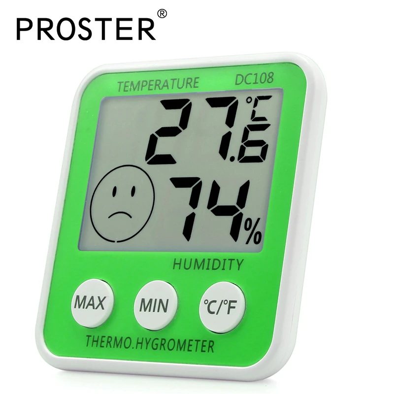 Digital Thermometer Hygrometer Humidity Automatically displays indoor