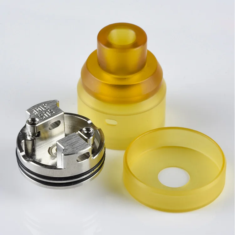PEI Yellow Hayabusa RDA squonk mtl дриппер rda атомайзер 22 мм bf одна катушка vape бак|Атомайзеры