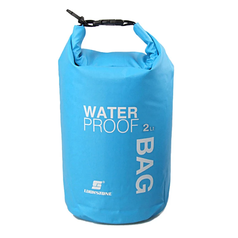 Portable 2L Waterproof Storage Bag For Outdoor Canoe Kayak Rafting Camping Climbing Hike Newest 4 Colors