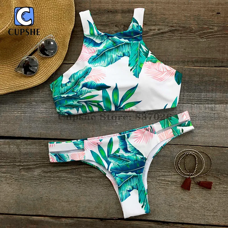 cupshe palm bikini