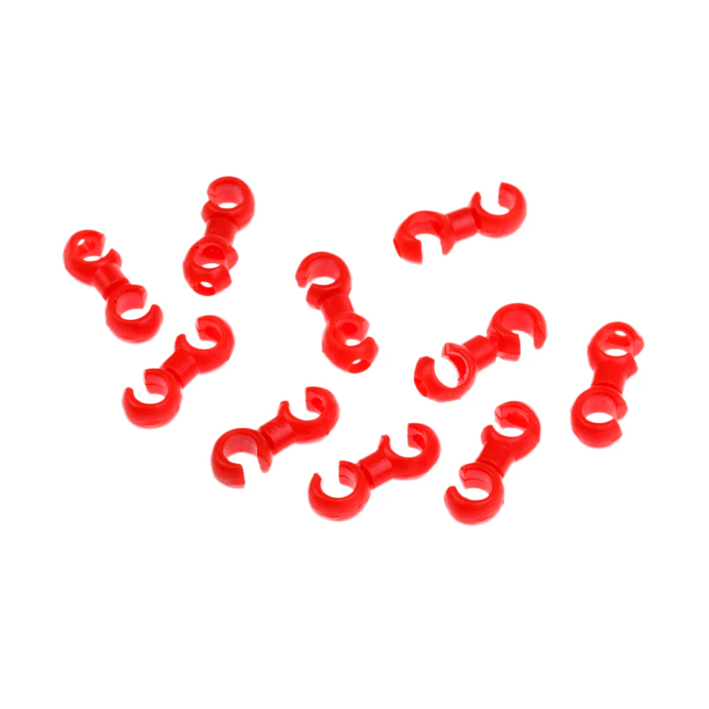 10Pcs Bicycle Rotating S-Hook Clips Bike Line Buckles Rotatable S-Clips Buckle Cable Guides Cycling Accessories