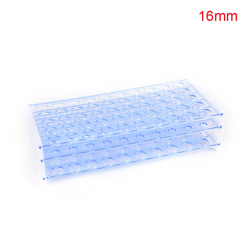 Plastic Diameter 16mm Lab Test Tube Rack Holder Centrifugal Pipe Stand Detachable for Office School Chemistry Supplies