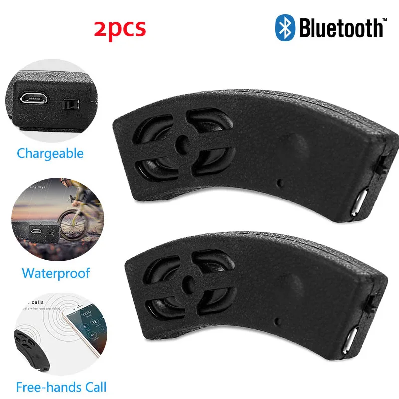 2 комплекта bluetooth динамик для мотоцикла водонепроницаемый велосипедный шлем езды