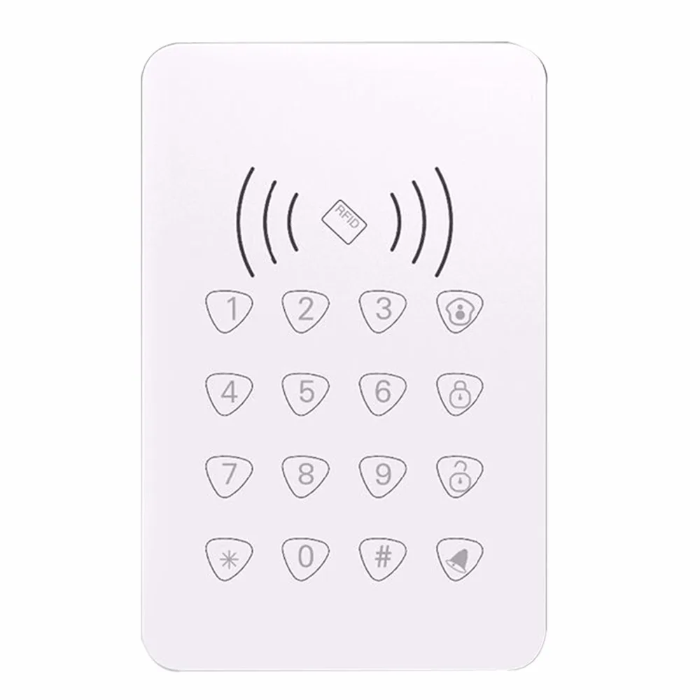 Yobangsecurity Главная Безопасность сенсорной клавиатурой GPRS WI-FI сигнализации Системы IOS приложение для Android Управление дым Сенсор Беспроводной клавиатуры 433 мГц