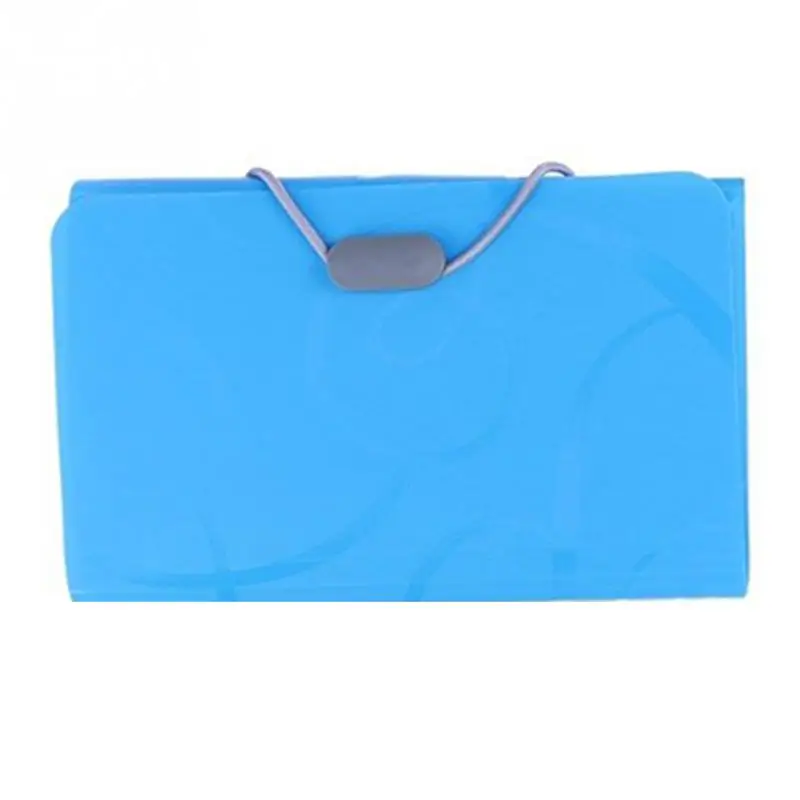 Яркие цвета, папка для документов, маленькие сумки для документов, расширяющиеся бумажники, папки для документов, голубой, розовый, держатель для файлов - Цвет: Blue A6