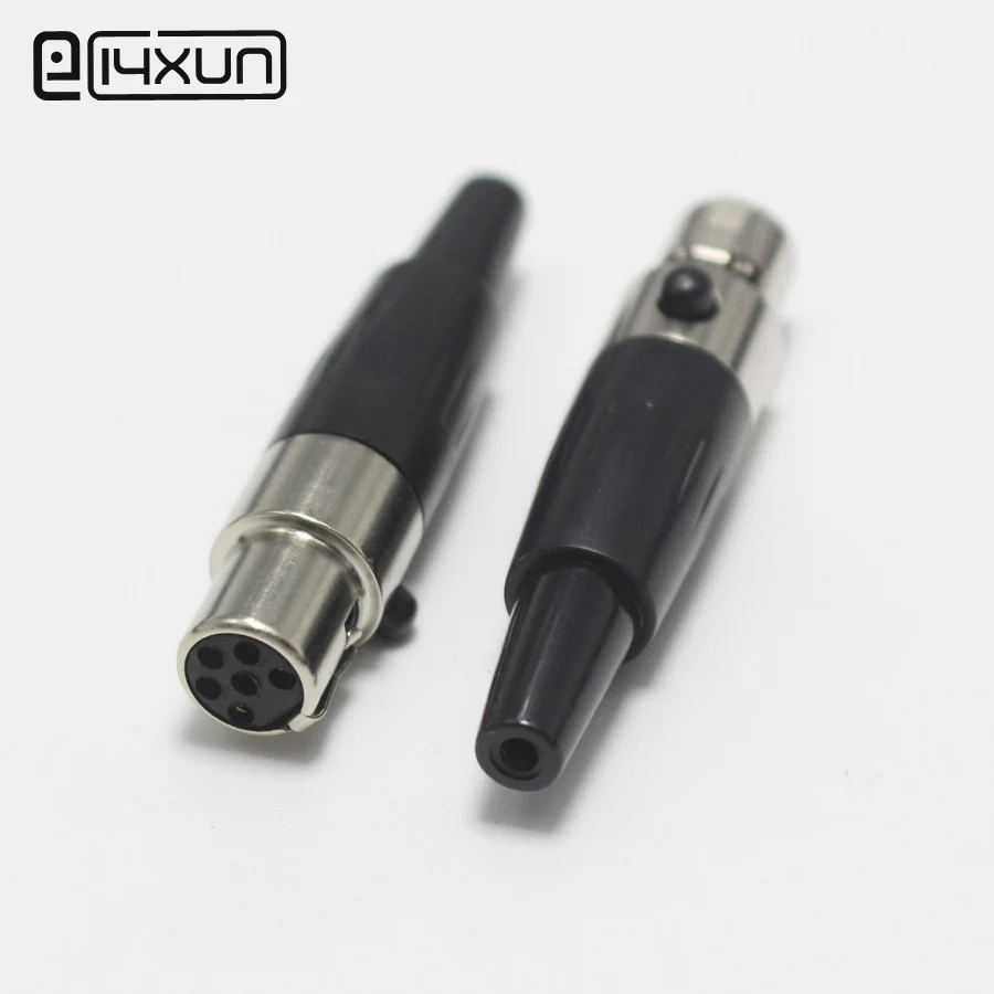 1 шт. мини XLR гнездо с хвостом 6 Pin маленький P Аудио Микрофон Разъем сварной