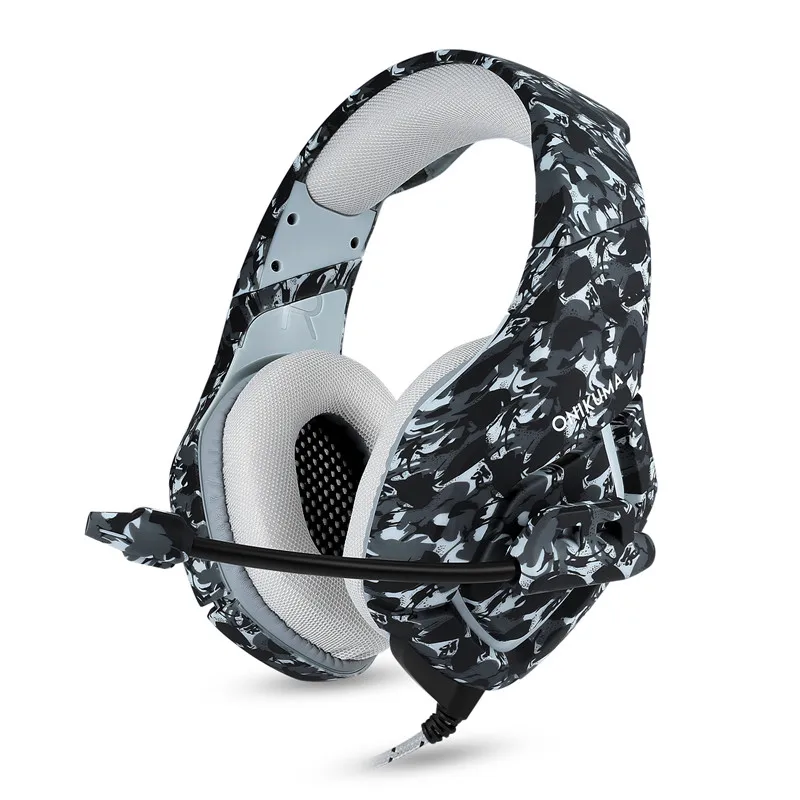 

LEORY K1-B Single Plug Stereo Noise Reduction Gaming Headset In-line Control Hi-Fi Headphone Earphone With Mic for Computer