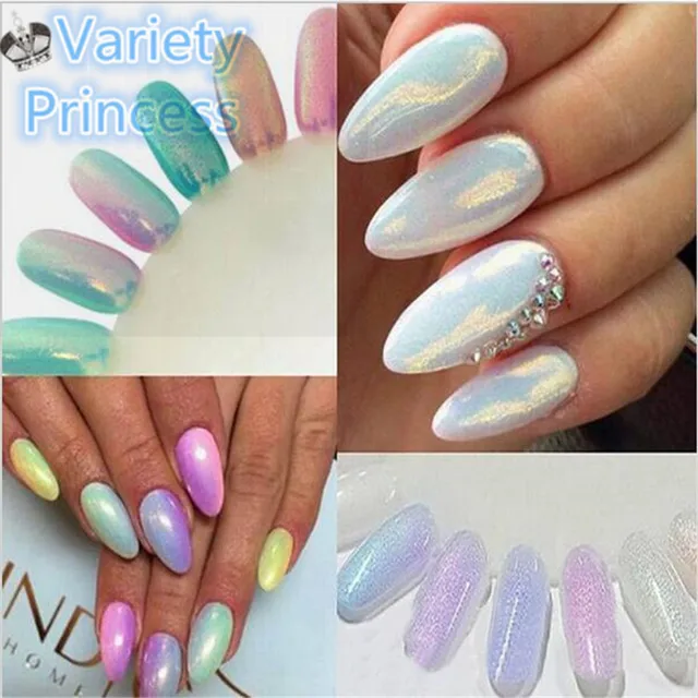 10g Box 5 Colors Mirror Mermaid Glitter Powder For Nails Shinning 10g Box 5 Colors Mirror Mermaid Glitter Powder For Nails Shinning Dust Nail Art Diy
