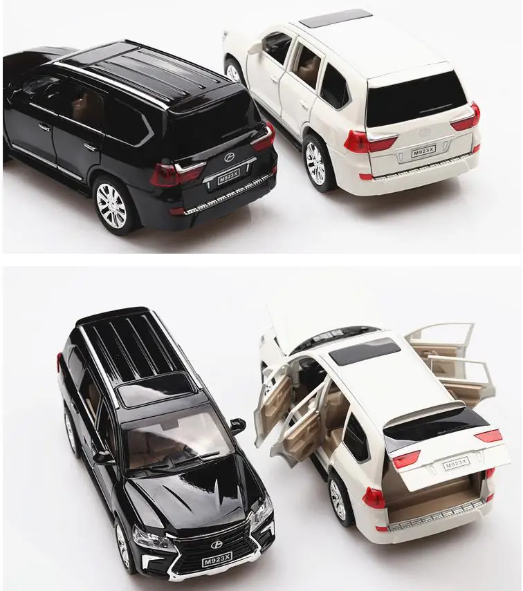 1:24 модели автомобилей из сплава модель внедорожника высокой lx570 6 открывающихся