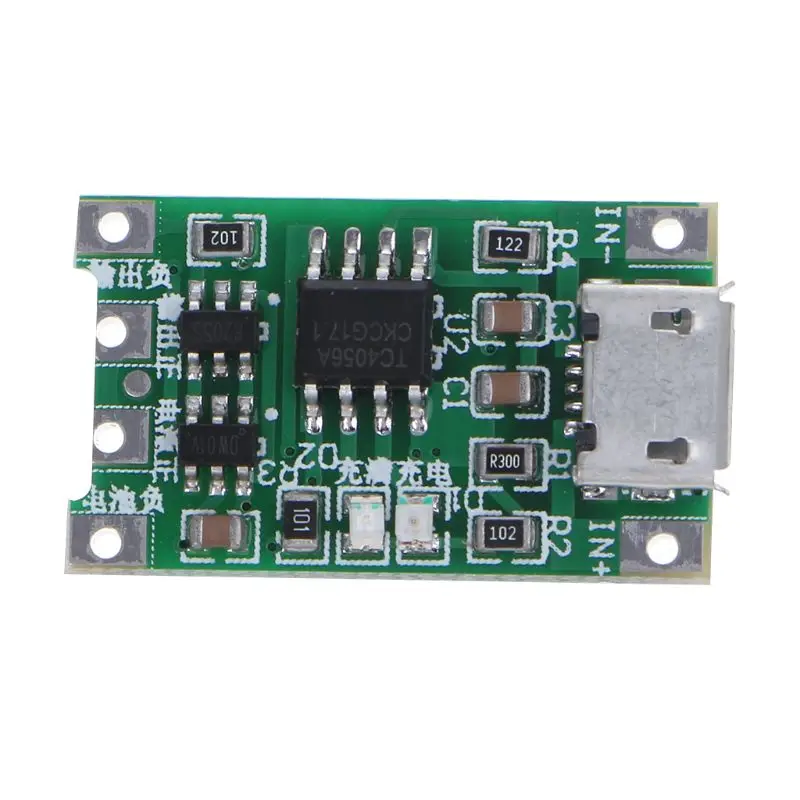 

TP4056 1S 3.7V USB 1A Lithium Lipo 18650 Battery Charging Protection Module