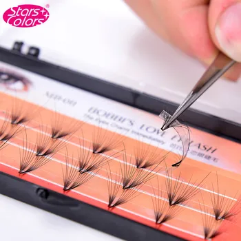 

Professional Butterfly Wings Shape Silk Eyelashes Individual Lashes Natural Thickness Dovetail Imitate Mink Eyelash Extension