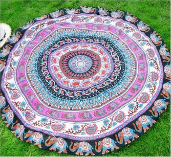

Round Mandala Indian Hippie Boho Tapestry Beach Picnic Throw Towel Mat Blanket