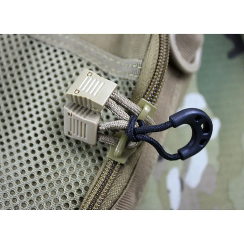 EDC multi purpose zipper tail rope buckle anti theft zipper rope