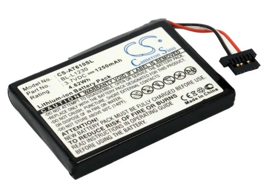 Аккумулятор Cameron Sino 1250 мАч для аккумуляторов AIRIS T610 T620 T920 T920A T920E T920EF BL-L1230 |