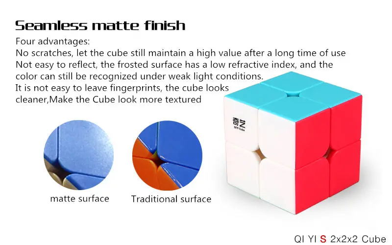 QiYi QI DI S 2x2x2 магический куб без наклеек QIDI карманные скоростные кубики профессиональные головоломки куб обучающий игрушки для детей