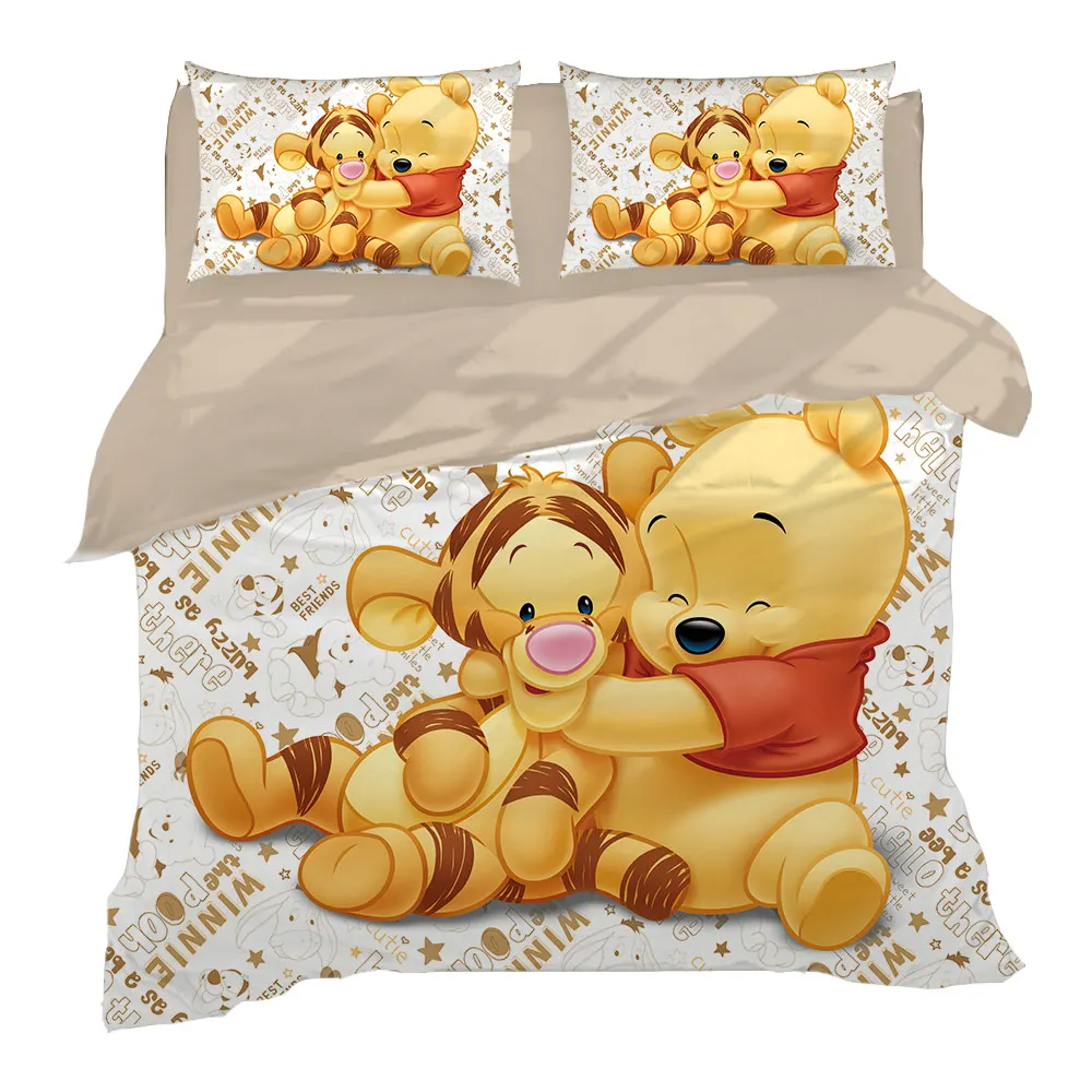 tigger Winnie the Pooh bedding set twin size duvet cover for kids bedroom decore 